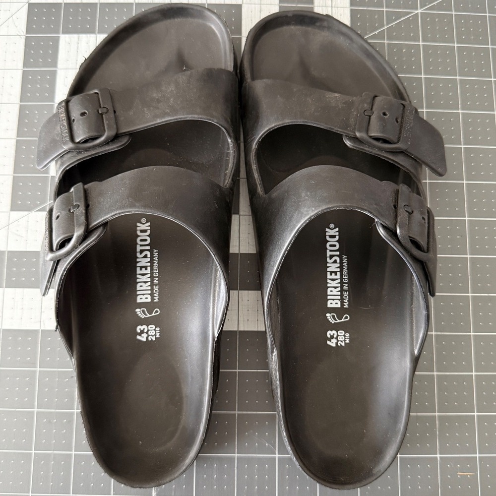 Birkenstock Arizona EVA Black Mens 10 Womens 12 EU 43 Sandals Slides Waterproof